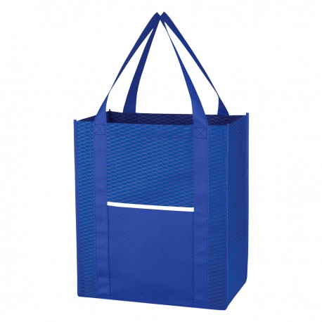 Bolsa de Mano Non-Woven con Diseño de Onda