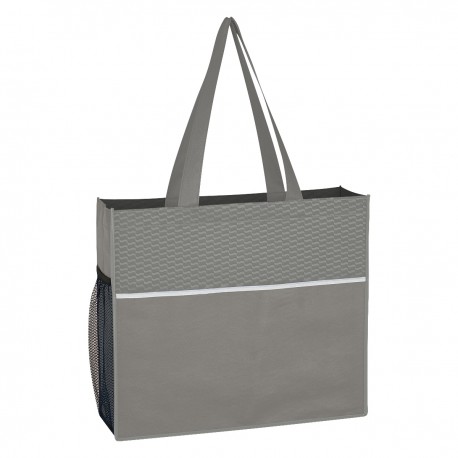 Bolsa de Mano Non-Woven con Diseño de Onda