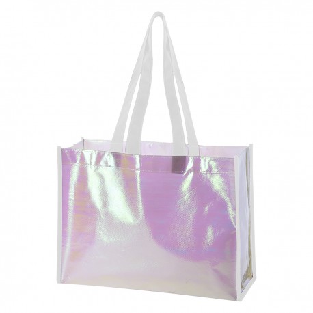Bolsa de Mano Mini Non-Woven con Laminado Perlado