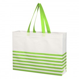 Bolsa de Mano Non-Woven con Rayas Horizontales