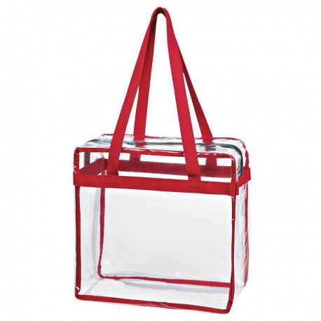 Bolsa de Mano Clear de PVC con Cierre