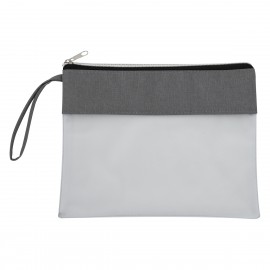 Bolsa de Mano Pequeña Clear de PL/PES y PVC con Muñequera