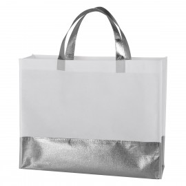 Bolsa de Mano Non-Woven con Detalles Metálicos