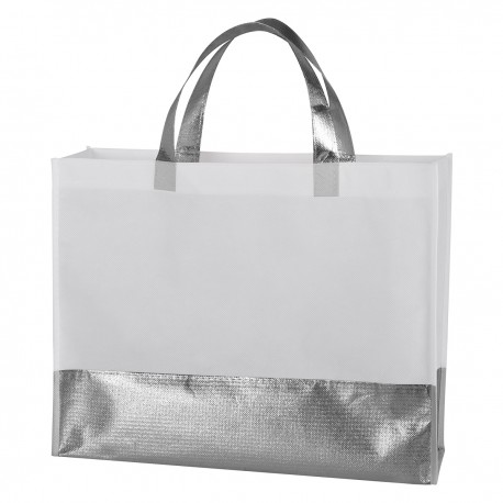 Bolsa de Mano Non-Woven con Detalles Metálicos