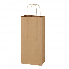 Bolsa de Papel Kraft para Vino Color Café 5.25" x 13"