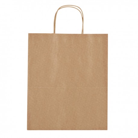 Bolsa de Papel Kraft para Compras Color Café 13" x 17"