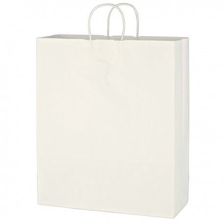 Bolsa de Papel Kraft Color Blanco para Compras 16" x 19"