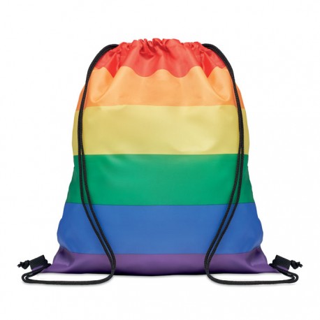 Bolsa cuerdas rainbow de RPET