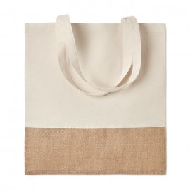 Bolsa de Mano para Compras de Algodón y Yute