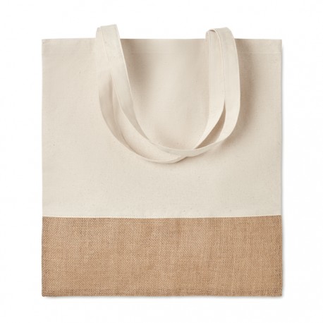 Bolsa de Mano para Compras de Algodón y Yute