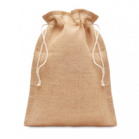 Bolsa Mediana de Regalo Tipo Morral con Cordón de Yute