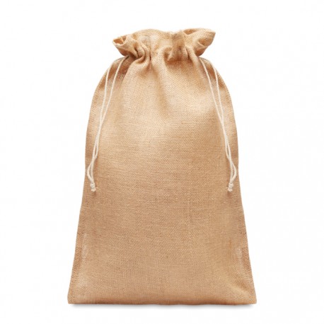 Bolsa Grande de Regalo Tipo Morral con Cordón de Yute