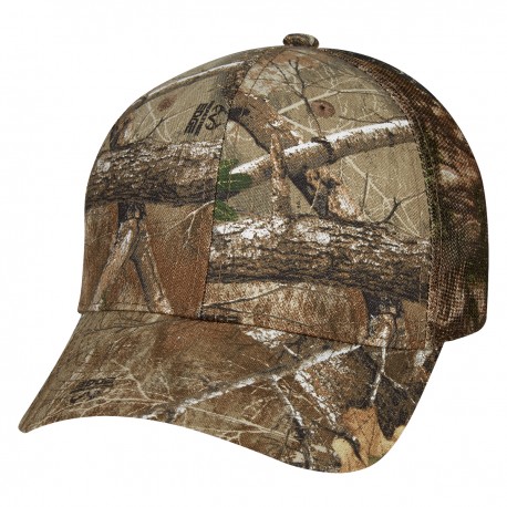 Gorra Camuflaje Estilo Cazador de Algodón y PL/PES con Malla