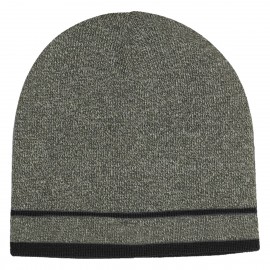 Gorro Tejido con Doble Raya de Acrílico