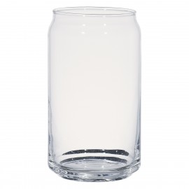 Vaso de Vidrio en Forma de Lata para Cerveza 16 Oz.